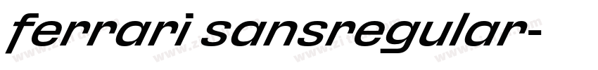 ferrari sansregular字体转换 ferrari sansregular字体转换